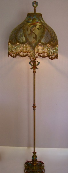 victorian floor lamps with fringe